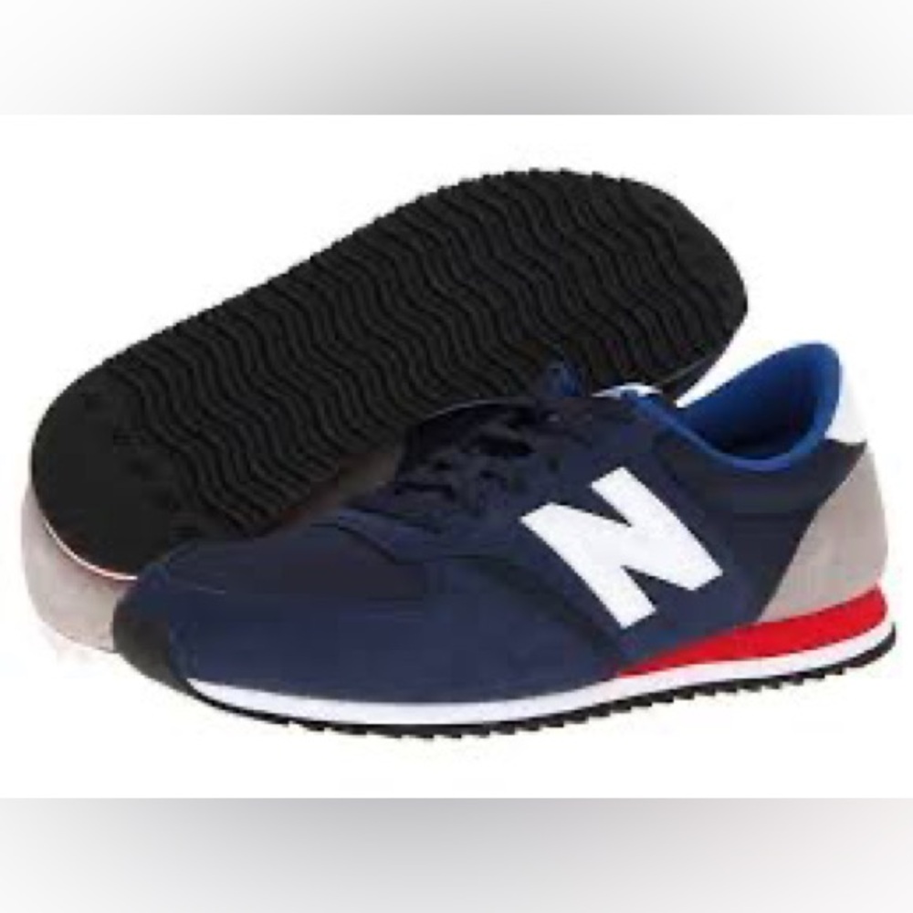 New Balance Classic U420 Suede/Nylon, New Balance 420 Navy Red Sneakers